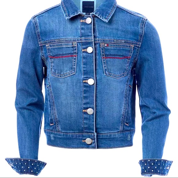 Tommy Hilfiger Other - Tommy Hilfiger Big Girls Embroidered Denim Jacket - Blue - Size S (7)
